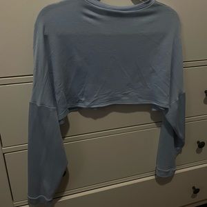 Light blue, long sleeved crop top!